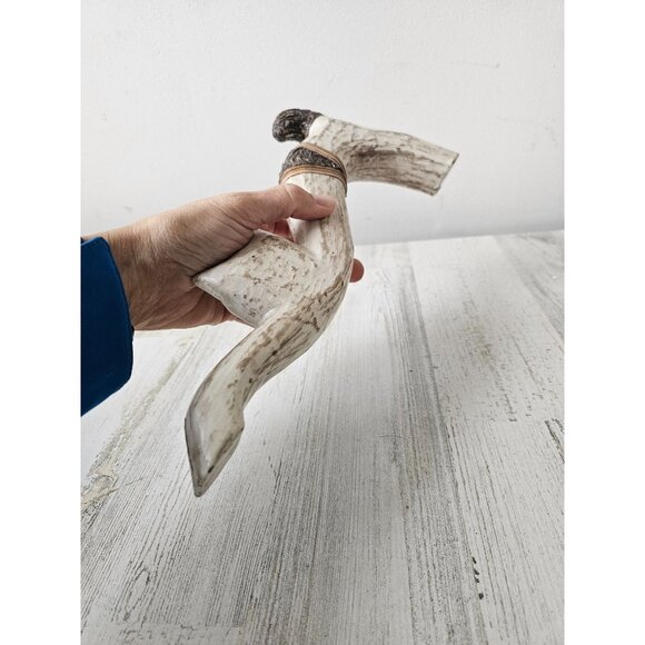 Serrv wooden cat Indonesia statue figurine unique calico decor - Picture 6 of 11